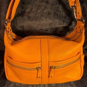 Tignanello Yellow Leather Crossbody Mini-S…